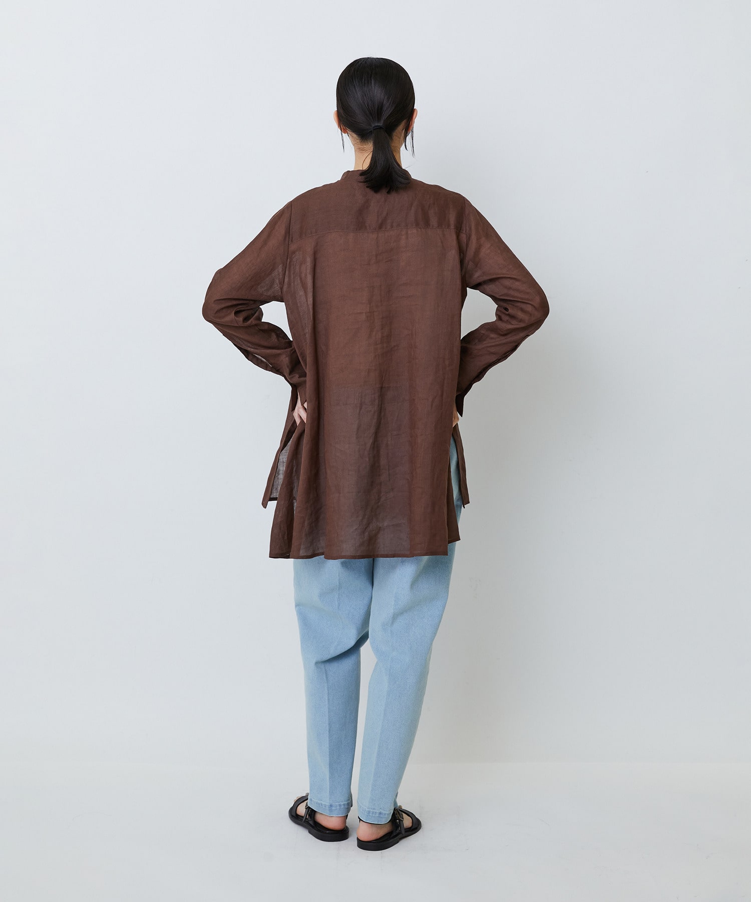 【LOISIR】ラミーチュニック 詳細画像 ブラウン 10