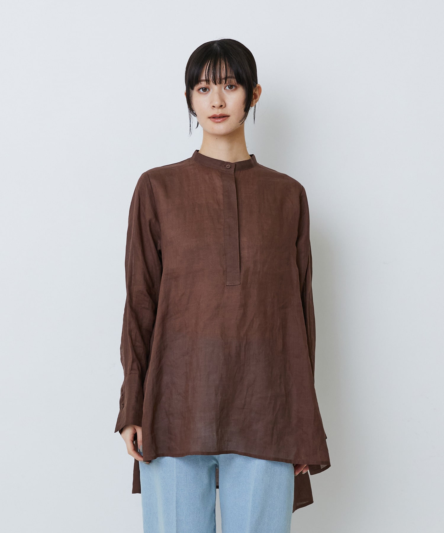 【LOISIR】ラミーチュニック 詳細画像 ブラウン 17