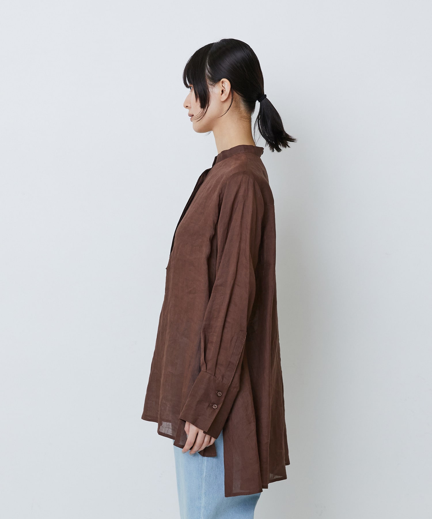 【LOISIR】ラミーチュニック 詳細画像 ブラウン 18