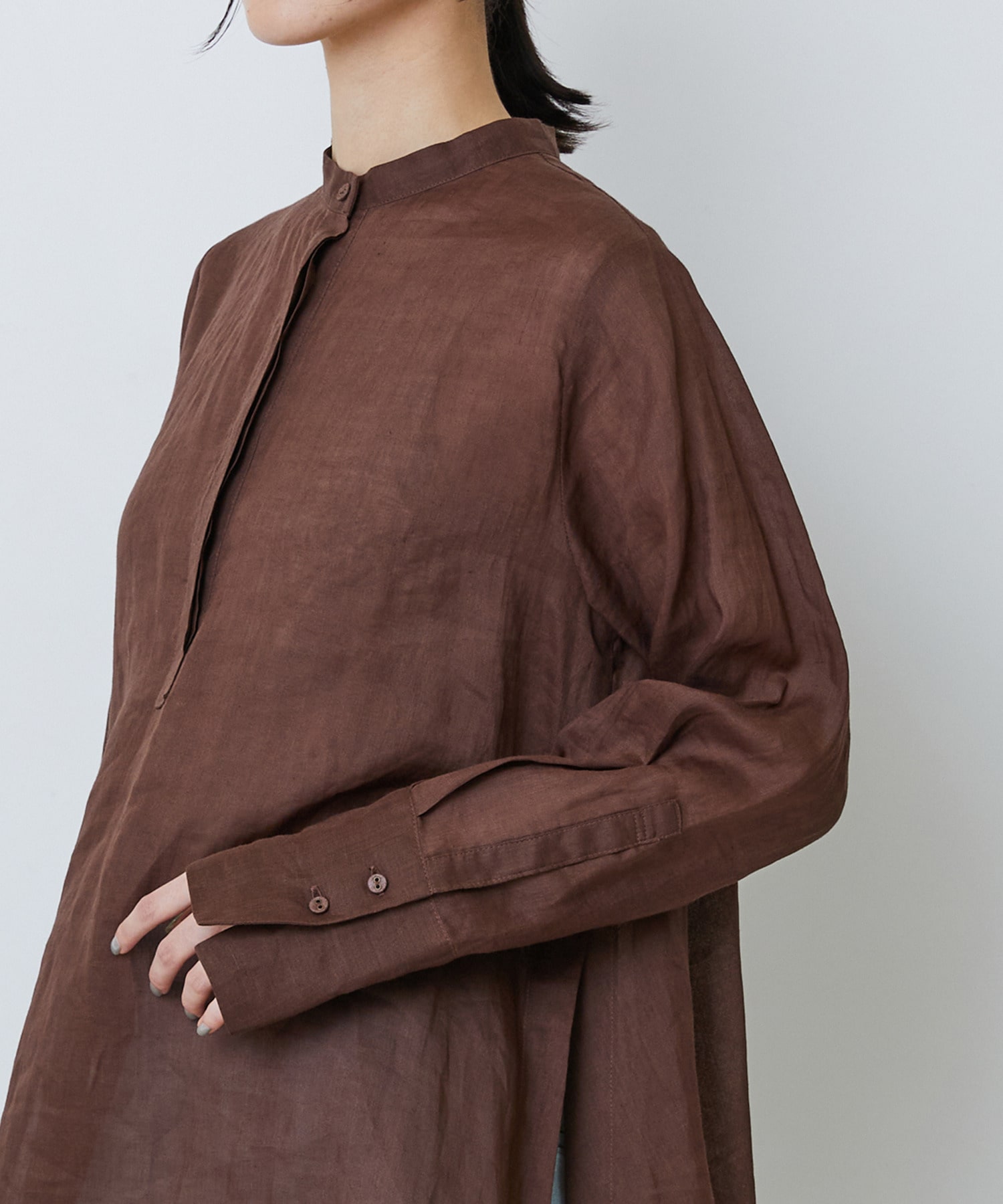 【LOISIR】ラミーチュニック 詳細画像 ブラウン 22