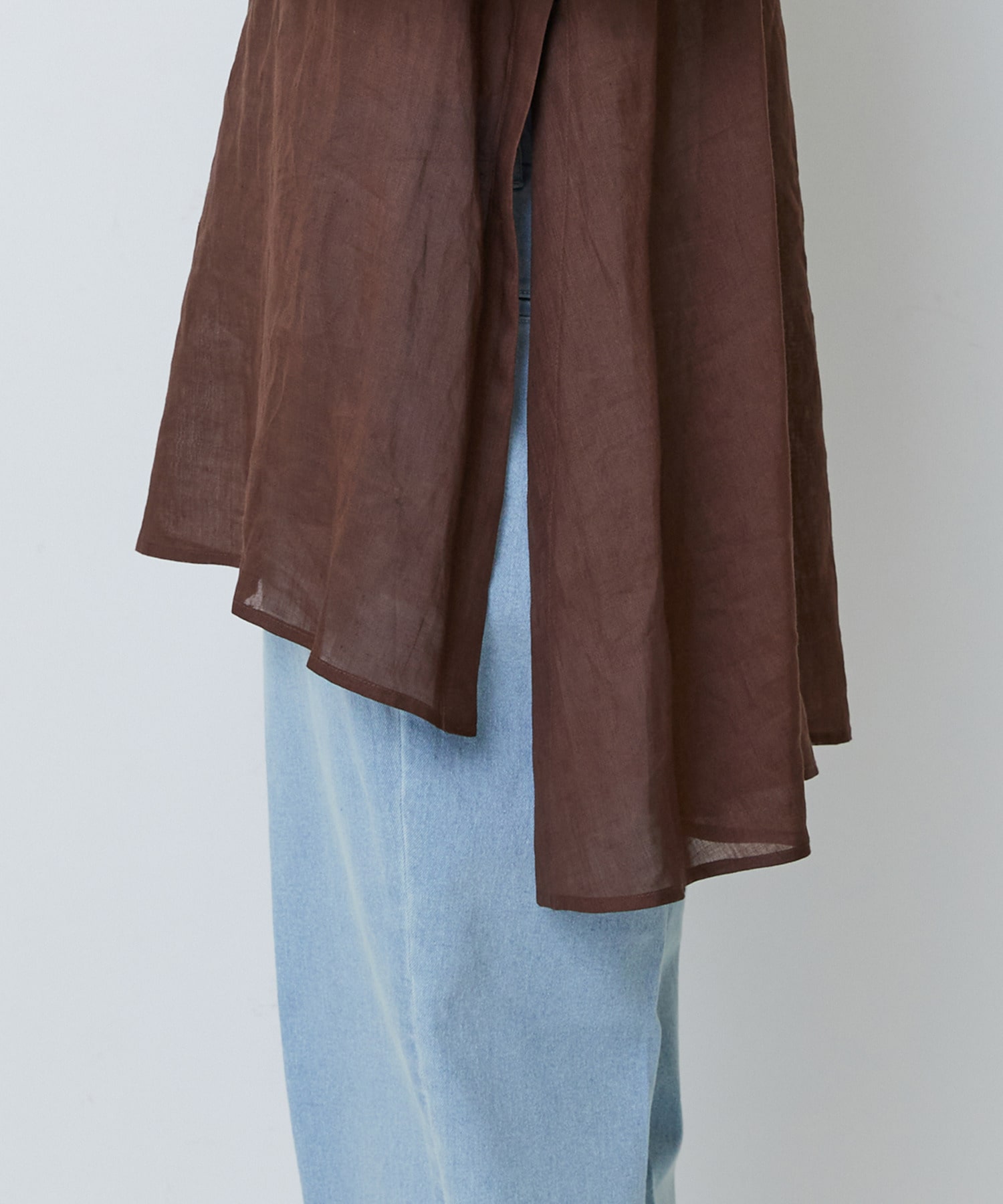 【LOISIR】ラミーチュニック 詳細画像 ブラウン 23