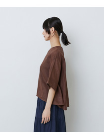 【LOISIR】ラミーフィッシュテールブラウス 詳細画像 ブラウン 14