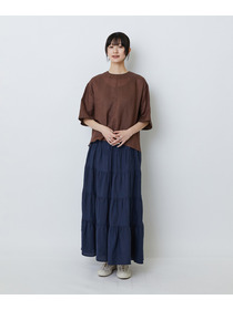 【LOISIR】ラミーフィッシュテールブラウス 詳細画像 ブラウン 4