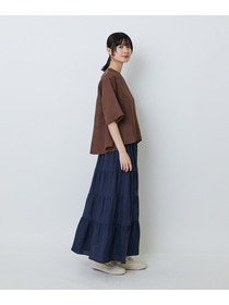 【LOISIR】ラミーフィッシュテールブラウス 詳細画像 ブラウン 5