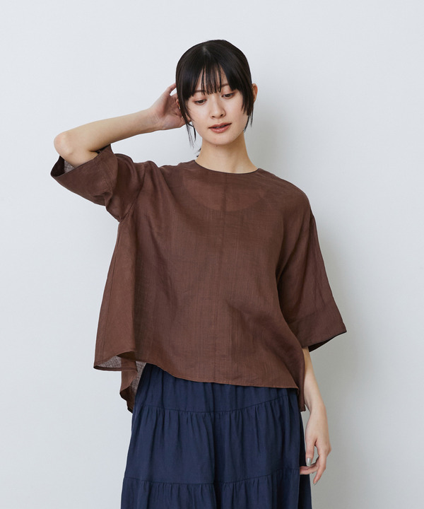 ラミーフィッシュテールブラウス 詳細画像 ブラウン 1