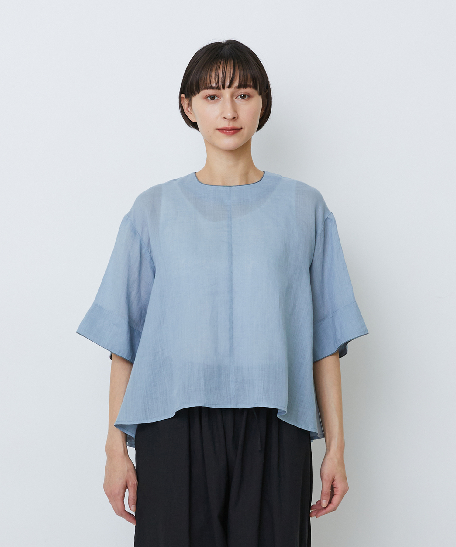 【LOISIR】ラミーフィッシュテールブラウス 詳細画像 ブラウン 16