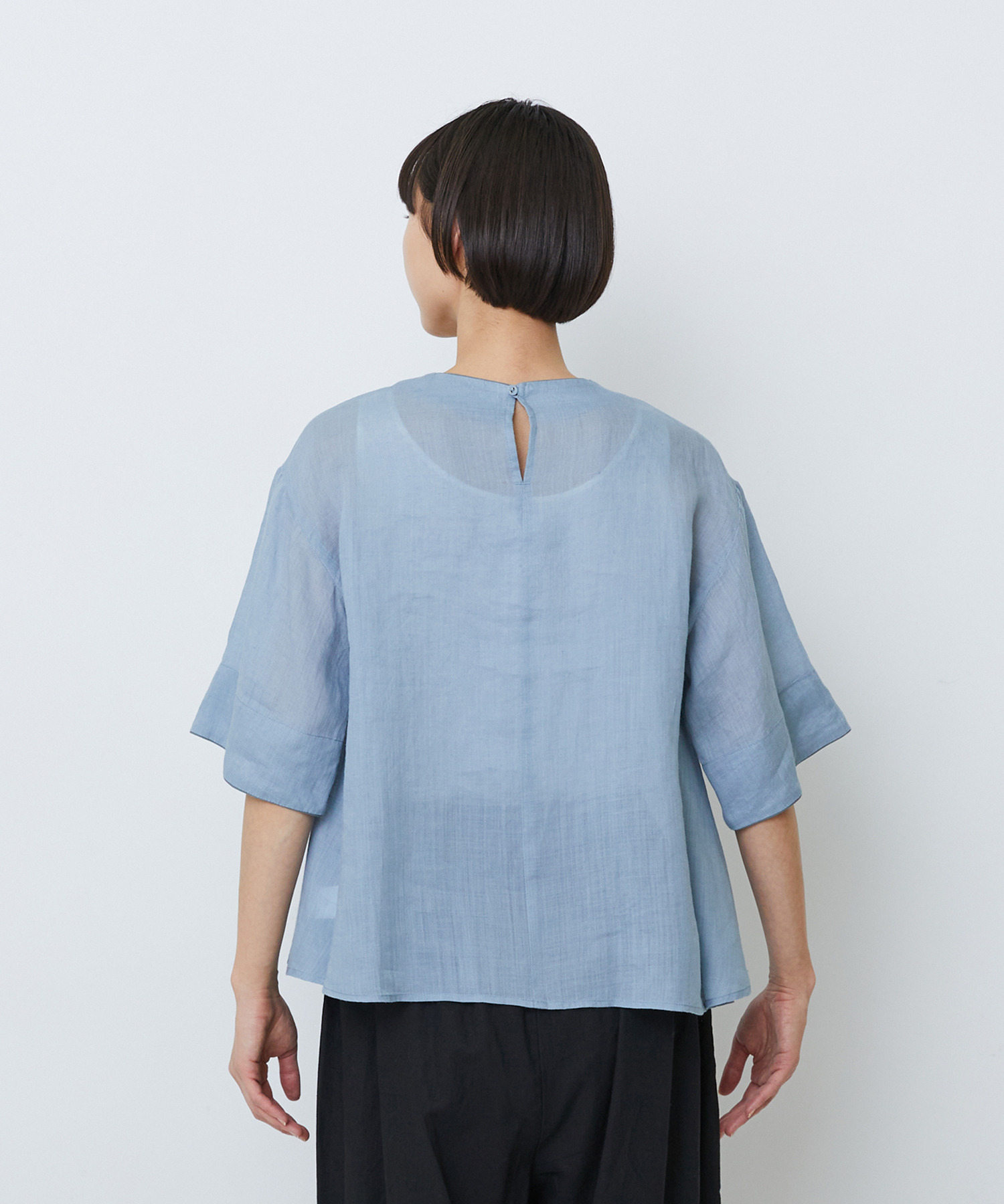 【LOISIR】ラミーフィッシュテールブラウス 詳細画像 ブラウン 18