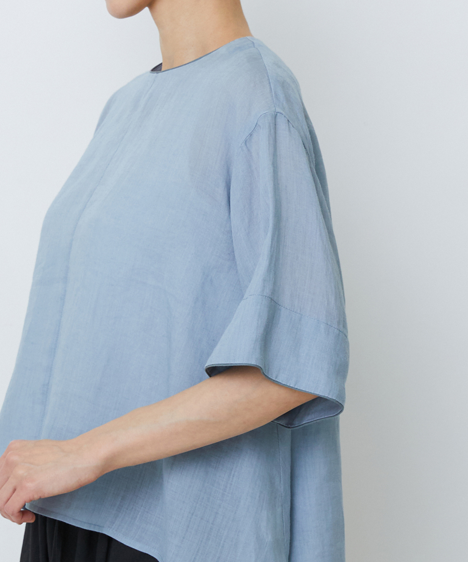 【LOISIR】ラミーフィッシュテールブラウス 詳細画像 ブラウン 21