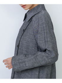 【LOISIR】バンブーリネンスプリングコート 詳細画像 グレー 10