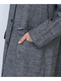 【LOISIR】バンブーリネンスプリングコート 詳細画像 グレー 11