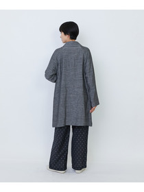 【LOISIR】バンブーリネンスプリングコート 詳細画像 グレー 4