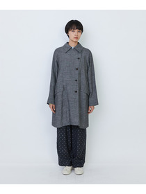 【LOISIR】バンブーリネンスプリングコート 詳細画像 グレー 5