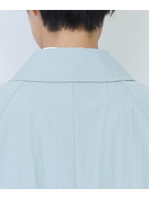 【LOISIR】コットンナイロンウェザーピーチスプリングコート 詳細画像 ライトブルー 15