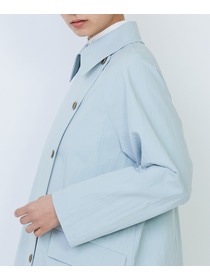 【LOISIR】コットンナイロンウェザーピーチスプリングコート 詳細画像 ライトブルー 16