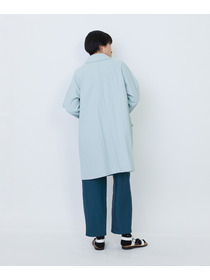 【LOISIR】コットンナイロンウェザーピーチスプリングコート 詳細画像 ライトブルー 7