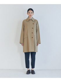 【LOISIR】コットンナイロンウェザーピーチスプリングコート 詳細画像 ライトブルー 8