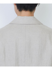 【LOISIR】【セットアップ対応】リネンツイルダブルブレストジャケット 詳細画像 ブラック 18