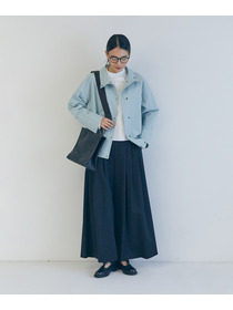 【LOISIR】コットンナイロンウェザーピーチブルゾン 詳細画像 ライトブルー 1