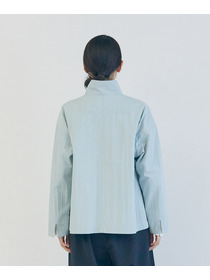 【LOISIR】コットンナイロンウェザーピーチブルゾン 詳細画像 ライトブルー 10