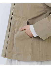 【LOISIR】コットンナイロンウェザーピーチブルゾン 詳細画像 ライトブルー 17