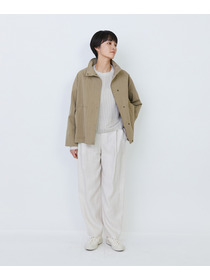 【LOISIR】コットンナイロンウェザーピーチブルゾン 詳細画像 ライトブルー 4