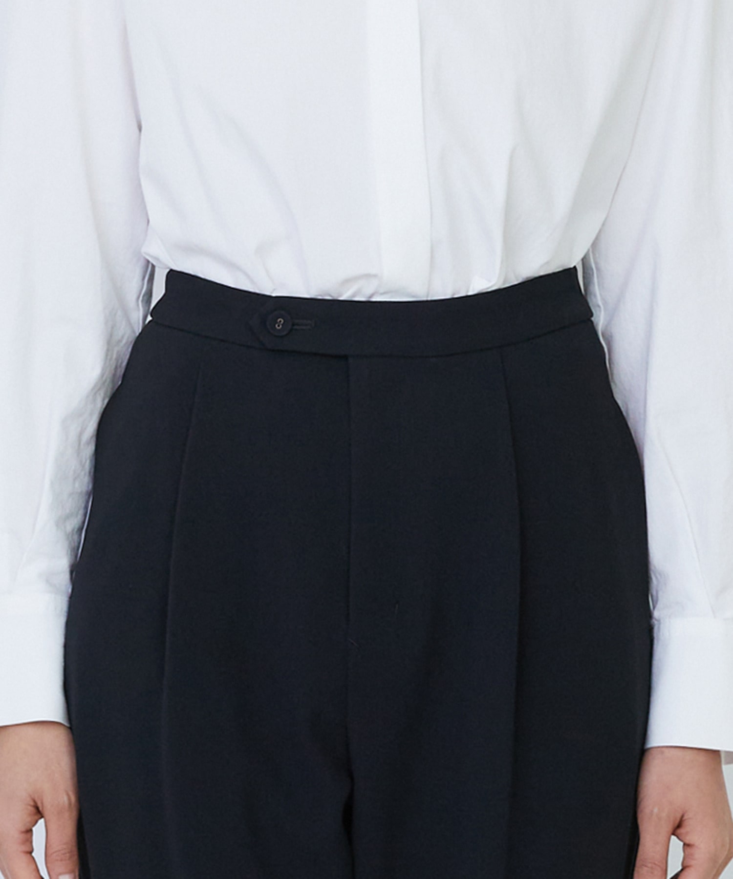 【LOISIR】エコダブルクロスジョッパーズパンツ 詳細画像 ブラック 10