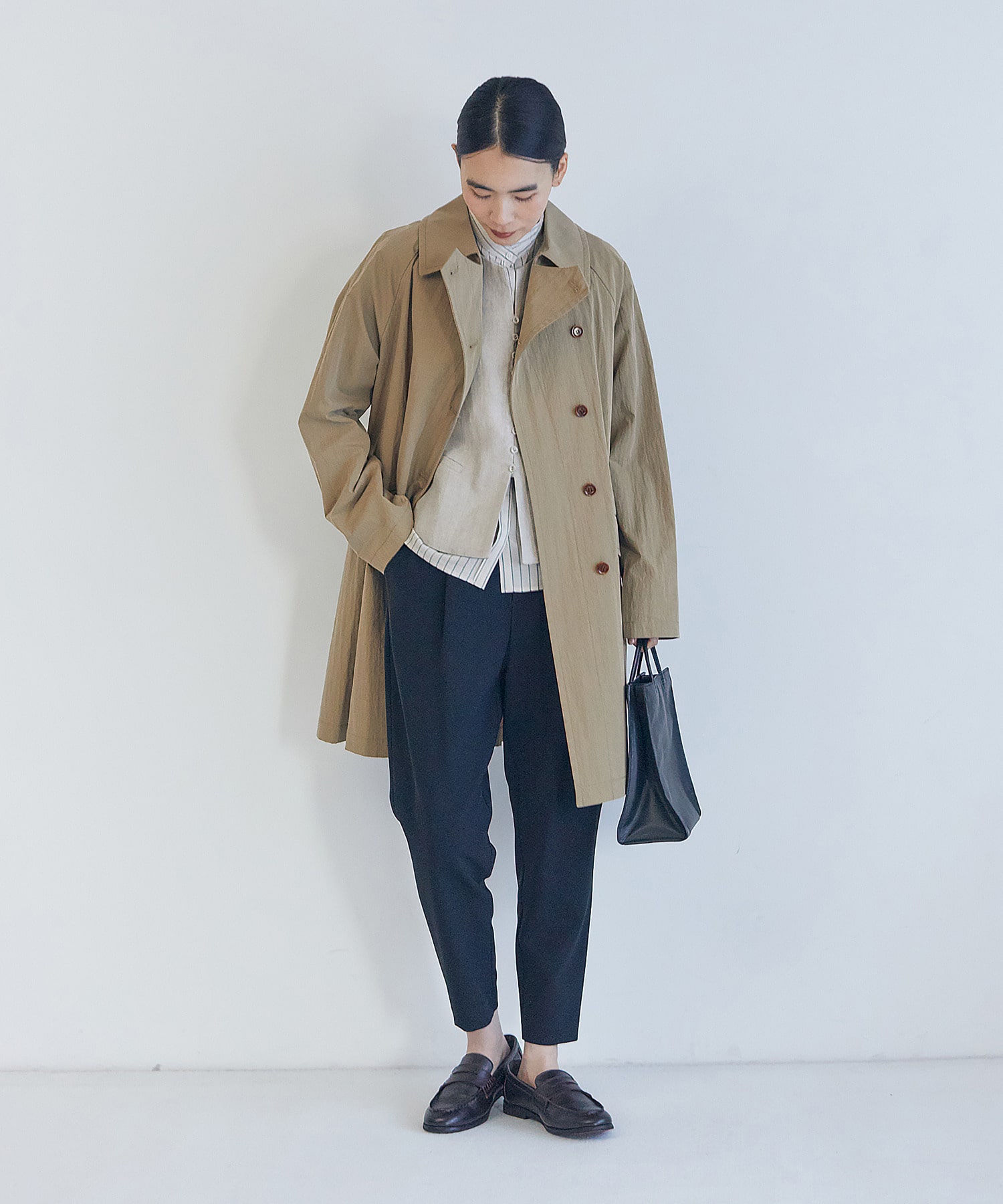 【LOISIR】エコダブルクロスジョッパーズパンツ 詳細画像 ブラック 2