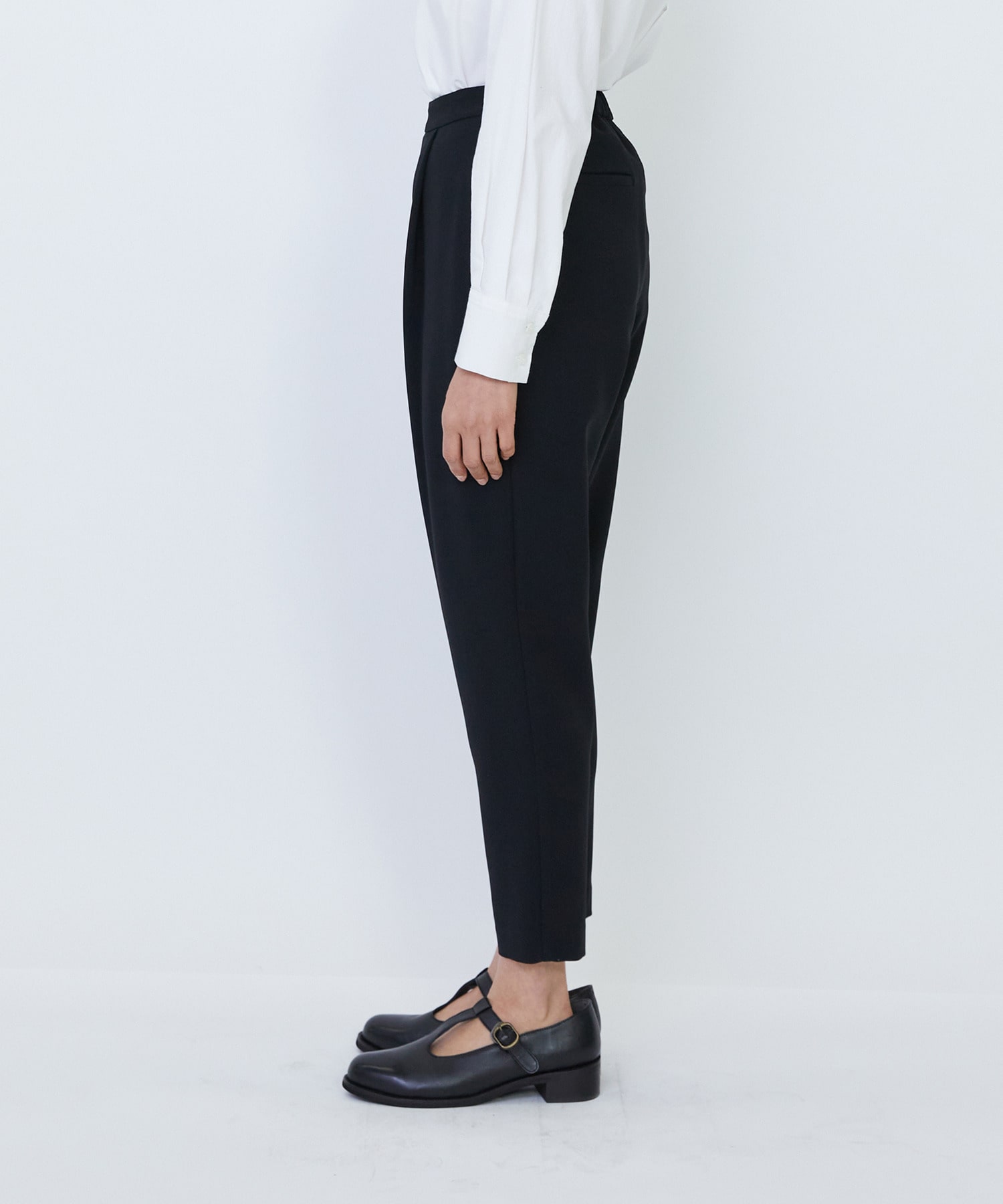 【LOISIR】エコダブルクロスジョッパーズパンツ 詳細画像 ブラック 8