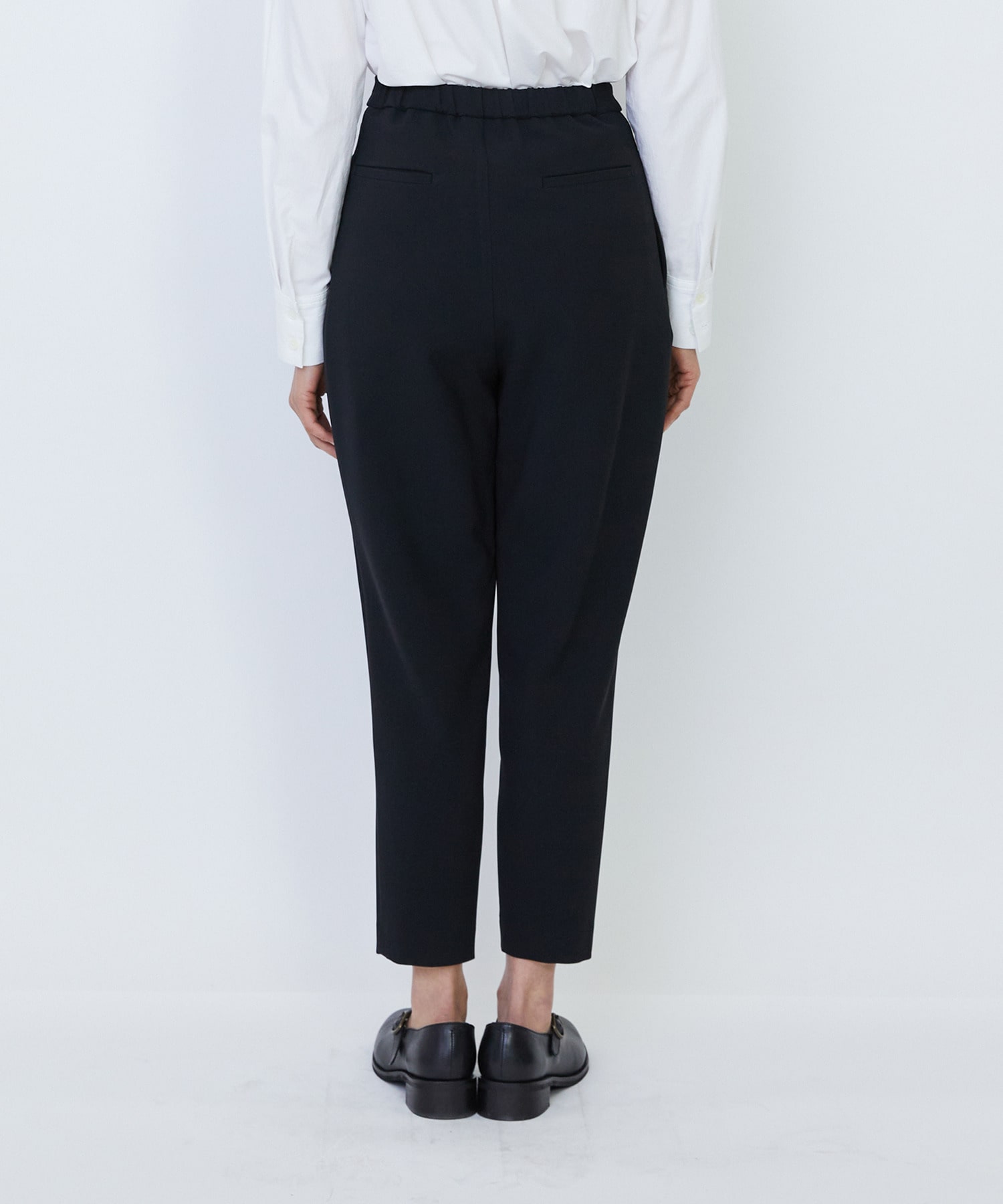 【LOISIR】エコダブルクロスジョッパーズパンツ 詳細画像 ブラック 9