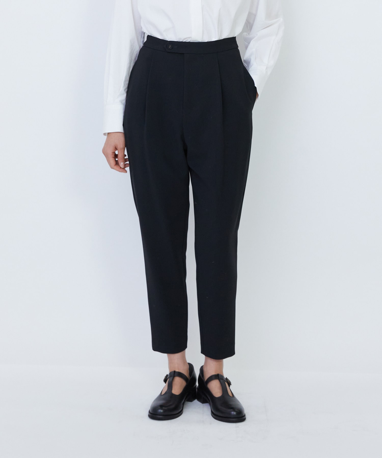 【LOISIR】エコダブルクロスジョッパーズパンツ 詳細画像 ブラック 1