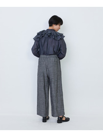 【LOISIR】【MTサイズ有り】バンブーリネンイージーパンツ 詳細画像 グレー 5