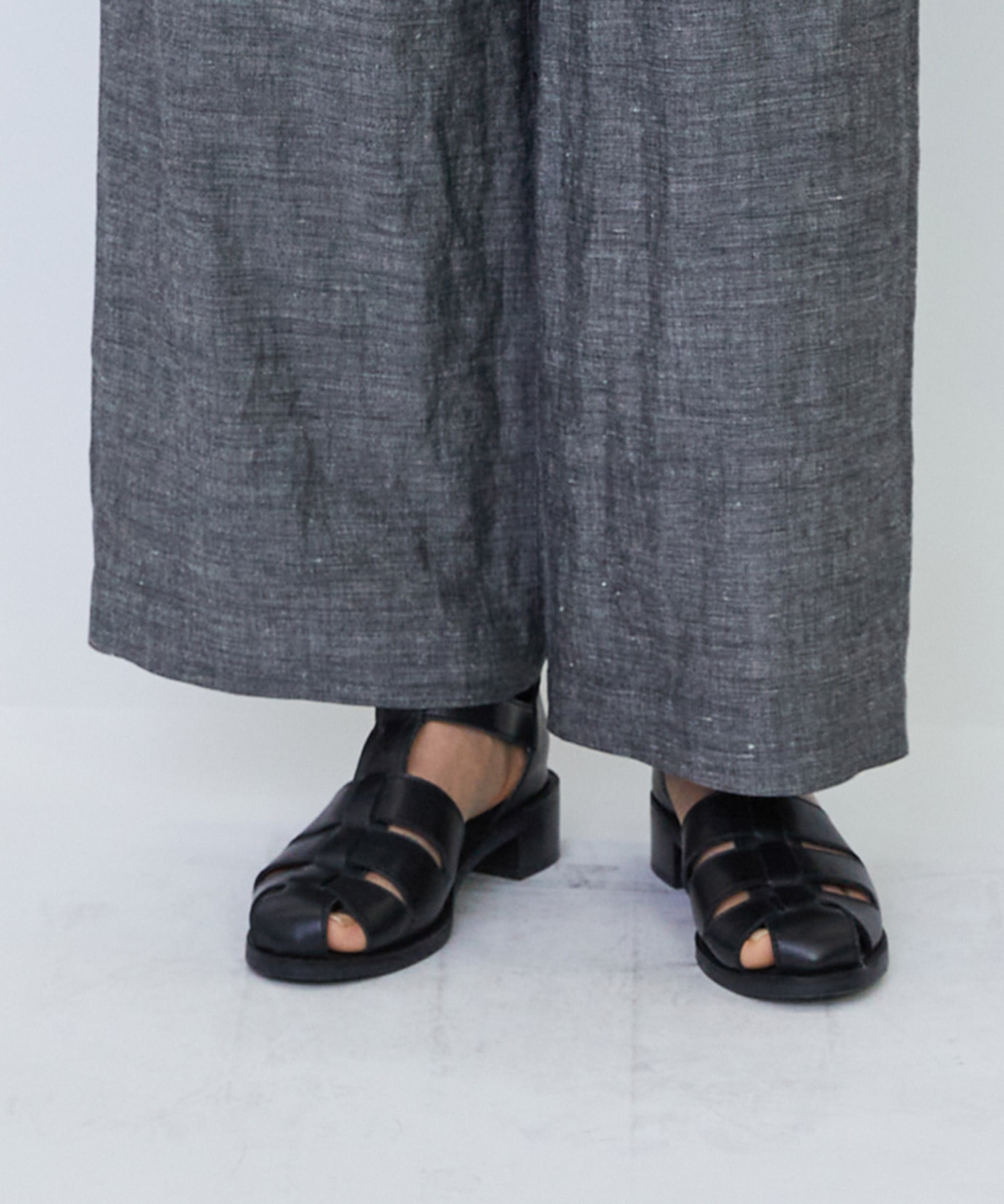 【LOISIR】【MTサイズ有り】バンブーリネンイージーパンツ 詳細画像 グレー 12