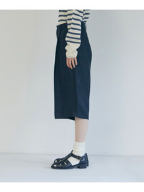 【LOISIR】【セットアップ対応】リネンツイルハーフパンツ 詳細画像 ブラック 11