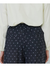 【LOISIR】オリジナル柄カットジャカードイージーパンツ 詳細画像 ブラック系その他 17