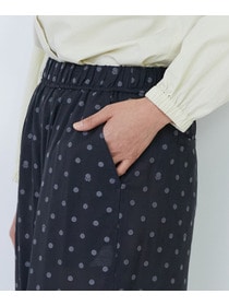 【LOISIR】オリジナル柄カットジャカードイージーパンツ 詳細画像 ブラック系その他 18