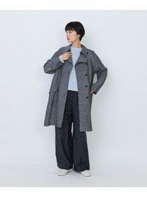 【LOISIR】オリジナル柄カットジャカードイージーパンツ 詳細画像 ブラック系その他 4