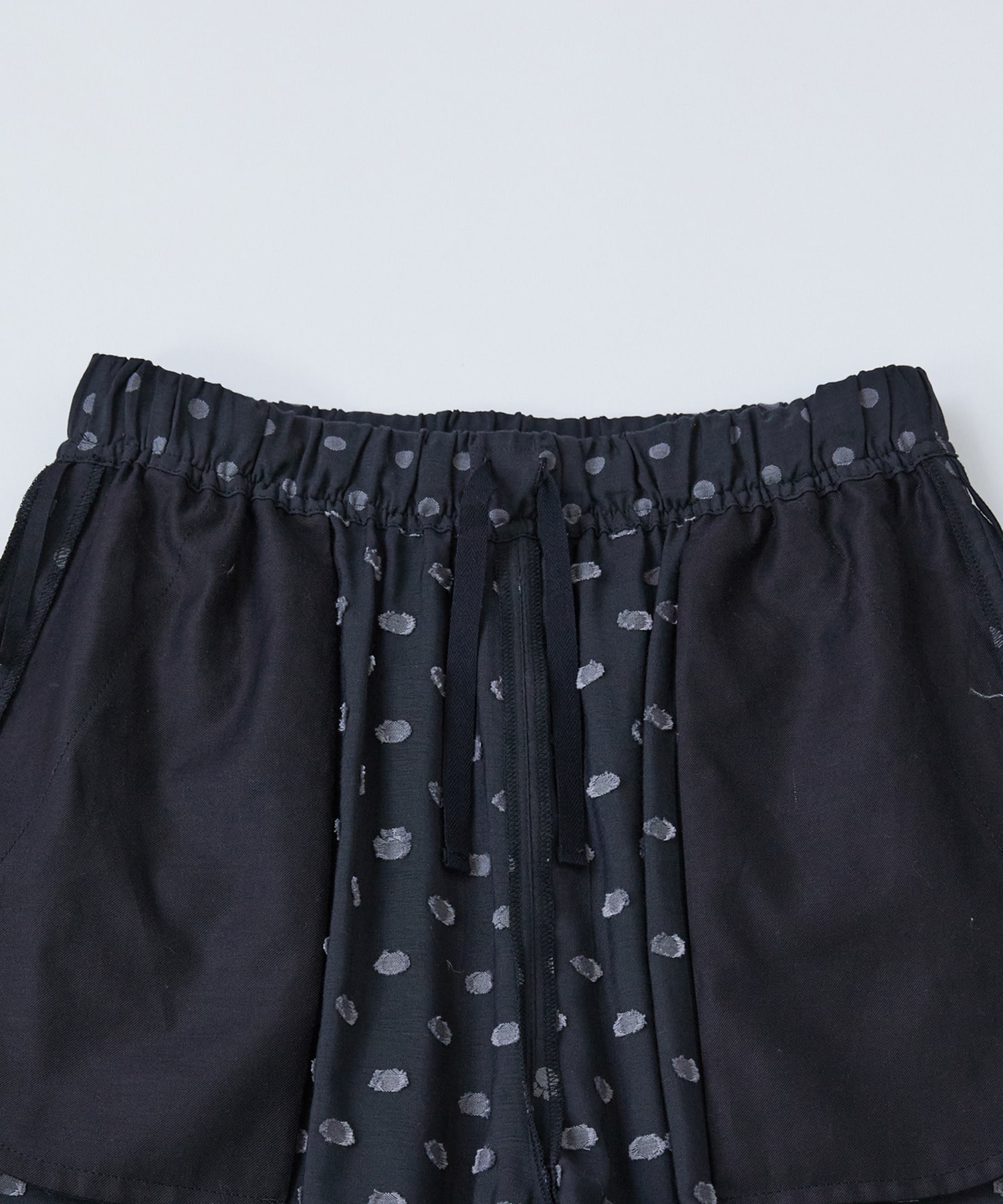 【LOISIR】オリジナル柄カットジャカードイージーパンツ 詳細画像 ブラック系その他 20