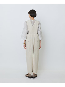 【LOISIR】【MTサイズ有り】グランジコットンポプリンオールインワン 詳細画像 ブラウン 11