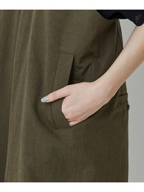 【LOISIR】【MTサイズ有り】グランジコットンポプリンオールインワン 詳細画像 ブラウン 18