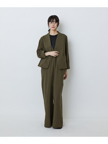 【LOISIR】【MTサイズ有り】グランジコットンポプリンオールインワン 詳細画像 ブラウン 5