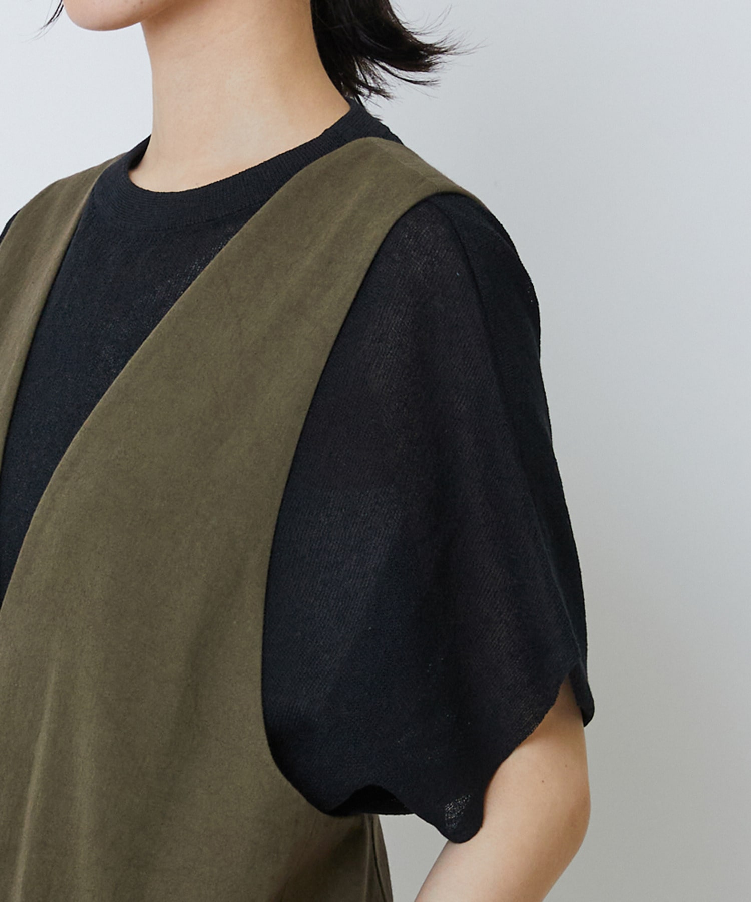 【LOISIR】【MTサイズ有り】グランジコットンポプリンオールインワン 詳細画像 ブラウン 17