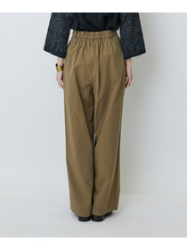 【LOISIR】【MTサイズ有り】コットンダンプワイドパンツ 詳細画像 カーキ 16