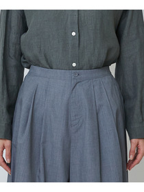 【LOISIR】【MTサイズ有り】エステルコットンガウチョパンツ 詳細画像 グレー 14