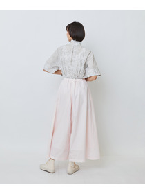 【LOISIR】【MTサイズ有り】エステルコットンガウチョパンツ 詳細画像 グレー 4