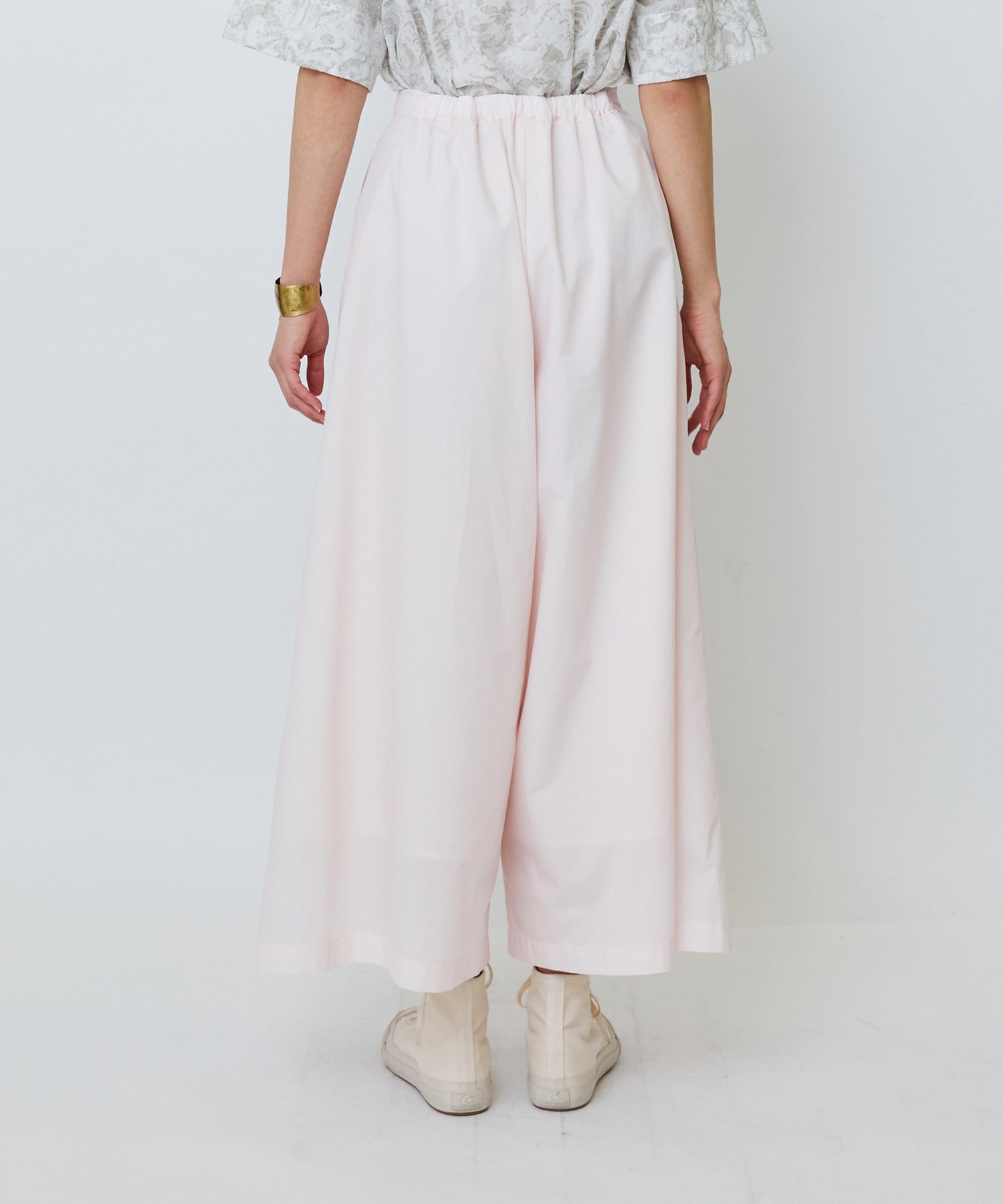 【LOISIR】【MTサイズ有り】エステルコットンガウチョパンツ 詳細画像 グレー 10