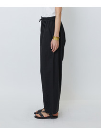 【LOISIR】コットンリネンクロス刺繍入りイージーパンツ 詳細画像 カーキ 16