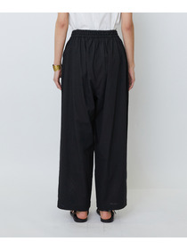 【LOISIR】コットンリネンクロス刺繍入りイージーパンツ 詳細画像 カーキ 17