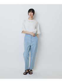 【LOISIR】ストレッチデニムスリムトラウザー 詳細画像 インディゴブルー 8