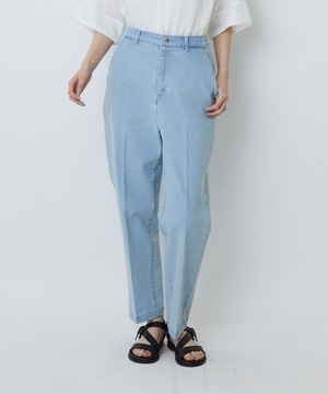 【LOISIR】ストレッチデニムスリムトラウザー 詳細画像 ライトインディゴブルー 1