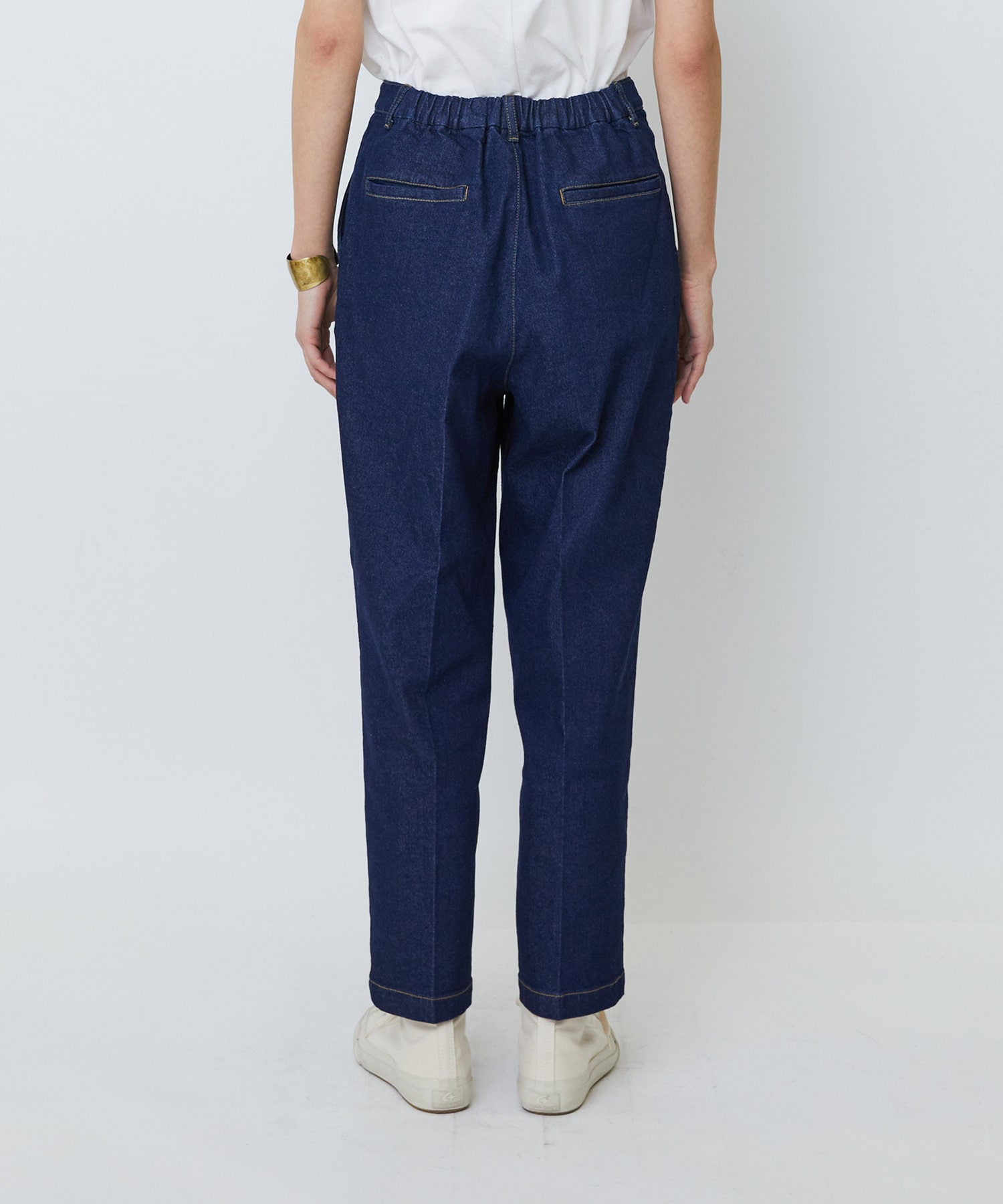 【LOISIR】ストレッチデニムスリムトラウザー 詳細画像 インディゴブルー 13